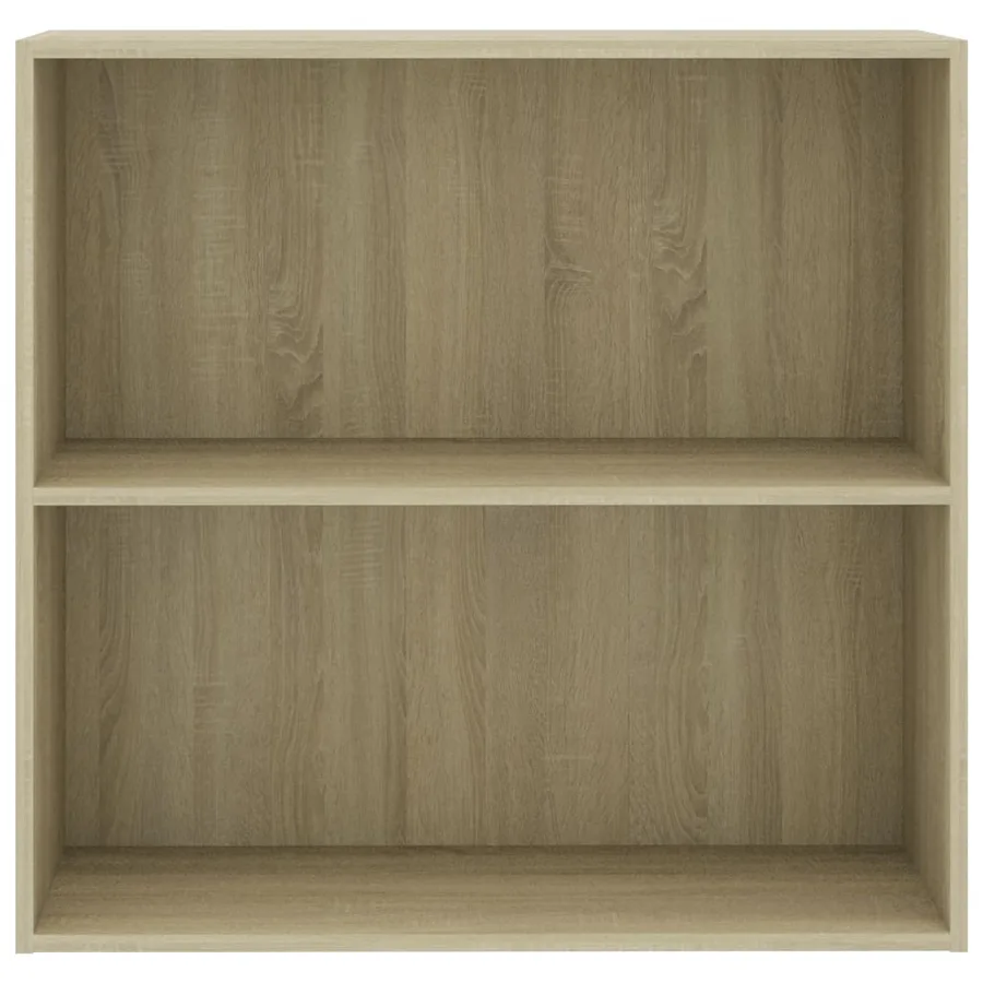 Bibliothèque chêne sonoma 80x30x76,5 cm bois d'ingénierie - 3