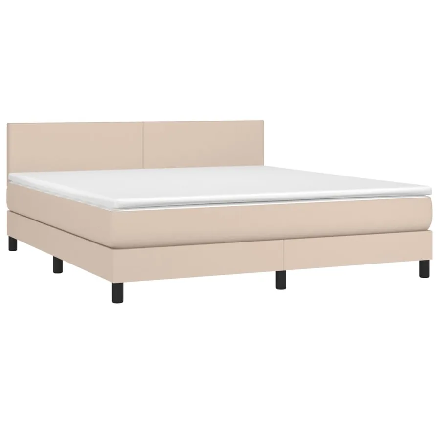 Sommier à lattes de lit avec matelas Cappuccino 180x200 cm - 3