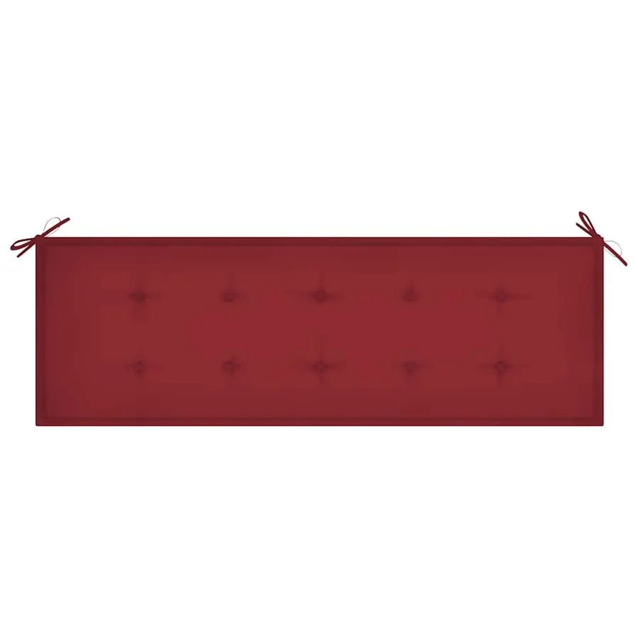 Banc de jardin 3 places avec coussin 150 cm Bois d'eucalyptus - 7