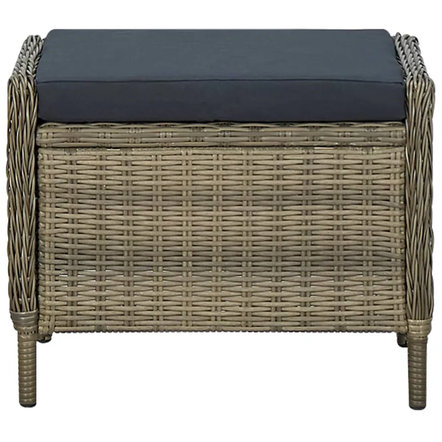Ensemble à manger de jardin 7 pcs Marron - 16