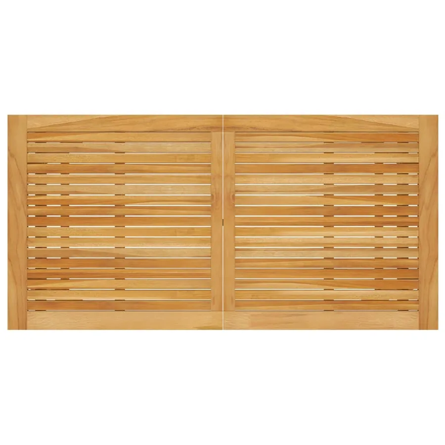 Ensemble à manger de jardin 7 pcs Marron - 3