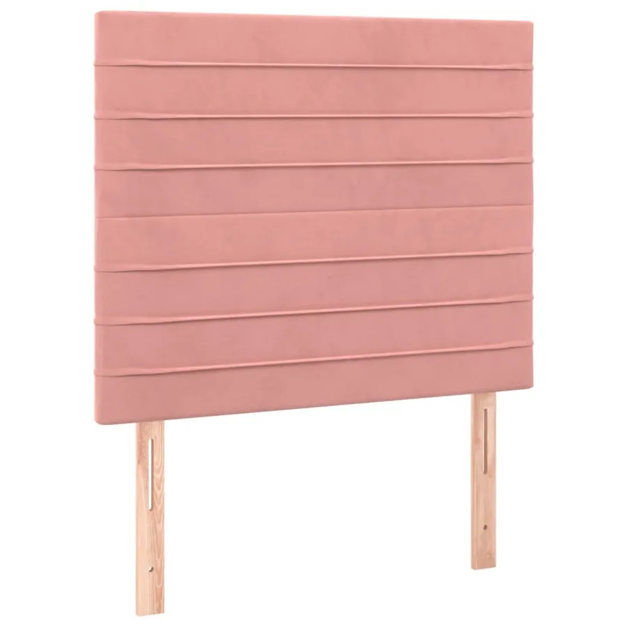 Sommier à lattes de lit et matelas Rose 80x200 cm Velours - 5