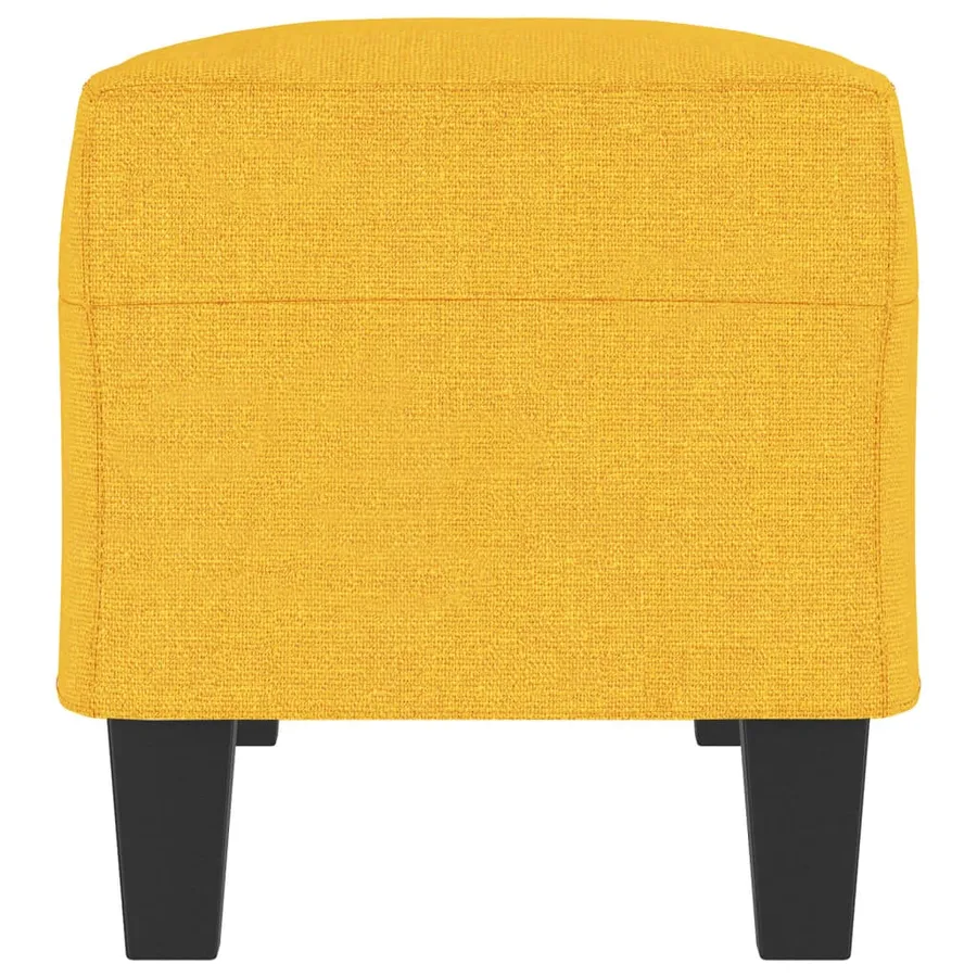 Banc Jaune clair 100x35x41 cm Tissu - 4