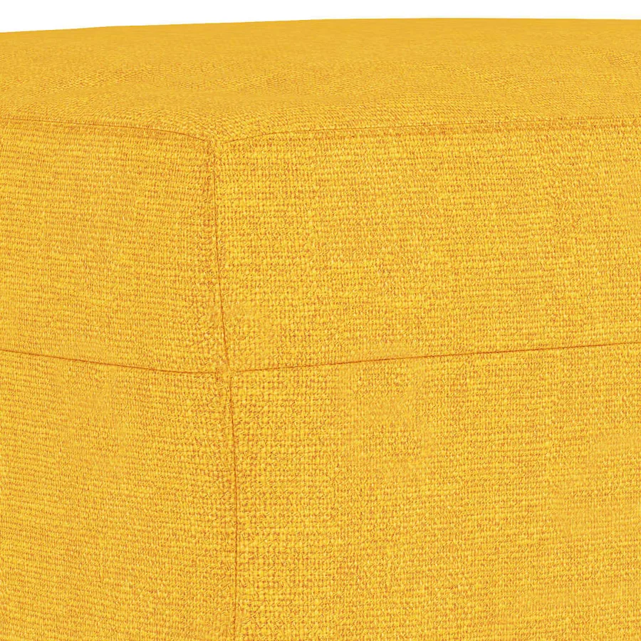 Banc Jaune clair 100x35x41 cm Tissu - 5