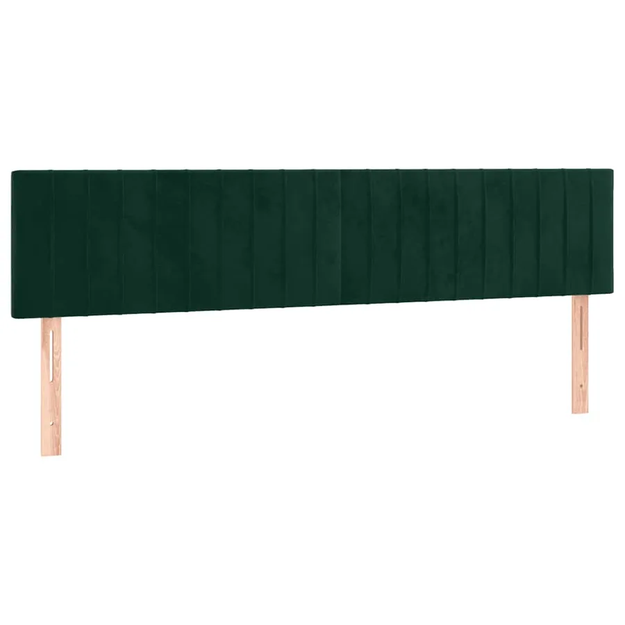 Sommier à lattes de lit et matelas Vert foncé 160x200cm Velours - 6