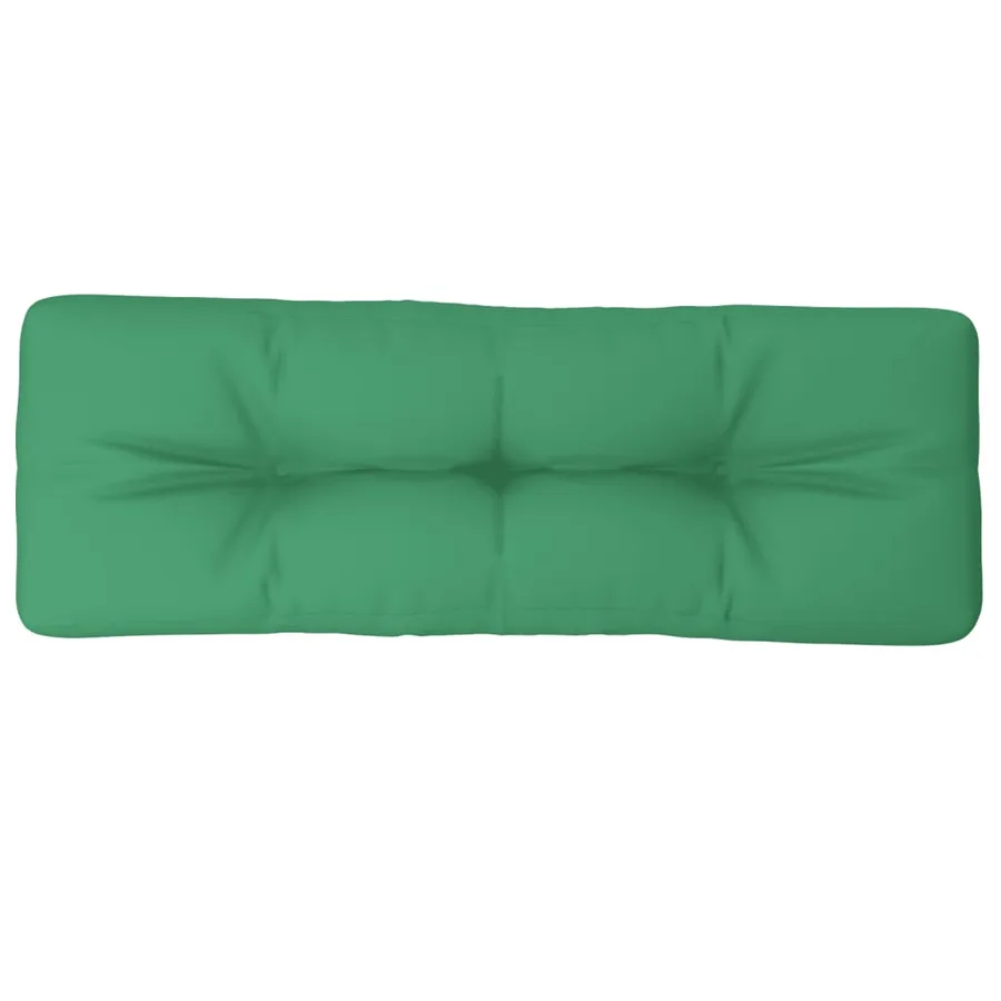 Coussin de palette vert 120x40x12 cm tissu - 2