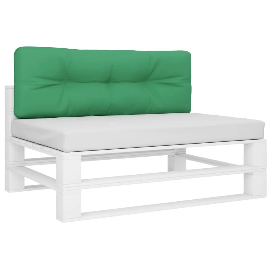 Coussin de palette vert 120x40x12 cm tissu - 3