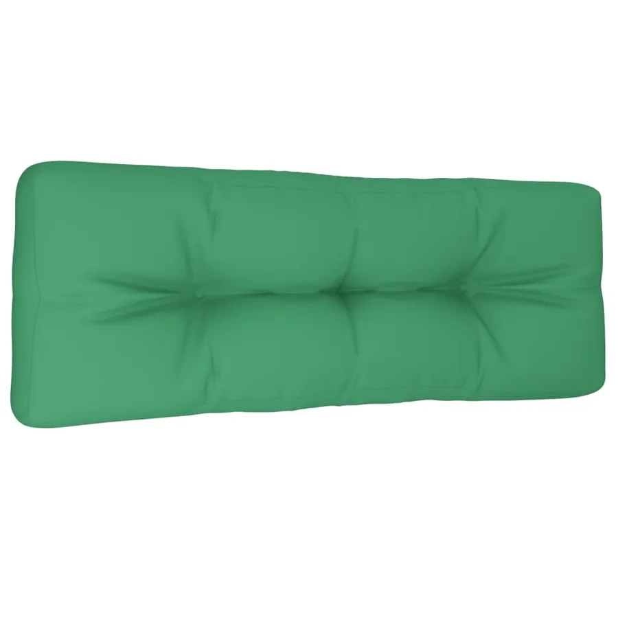 Coussin de palette vert 120x40x12 cm tissu - 4