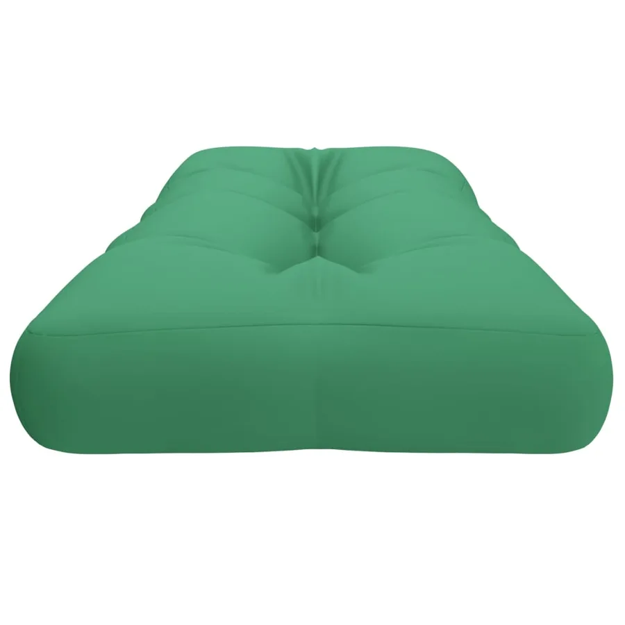 Coussin de palette vert 120x40x12 cm tissu - 6