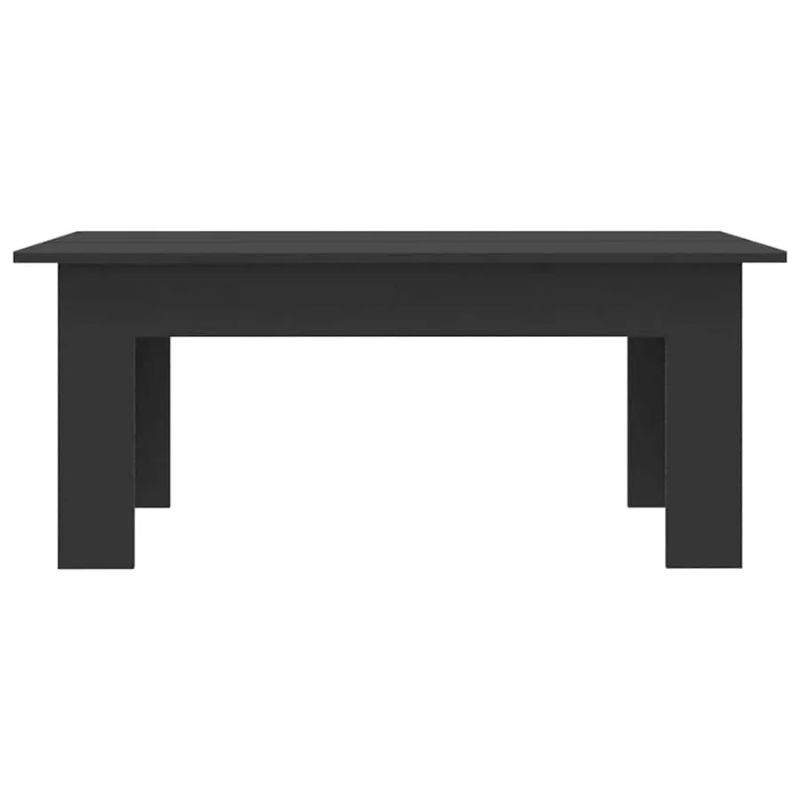 Table basse Noir 100x60x42 cm Bois d’ingénierie - 4
