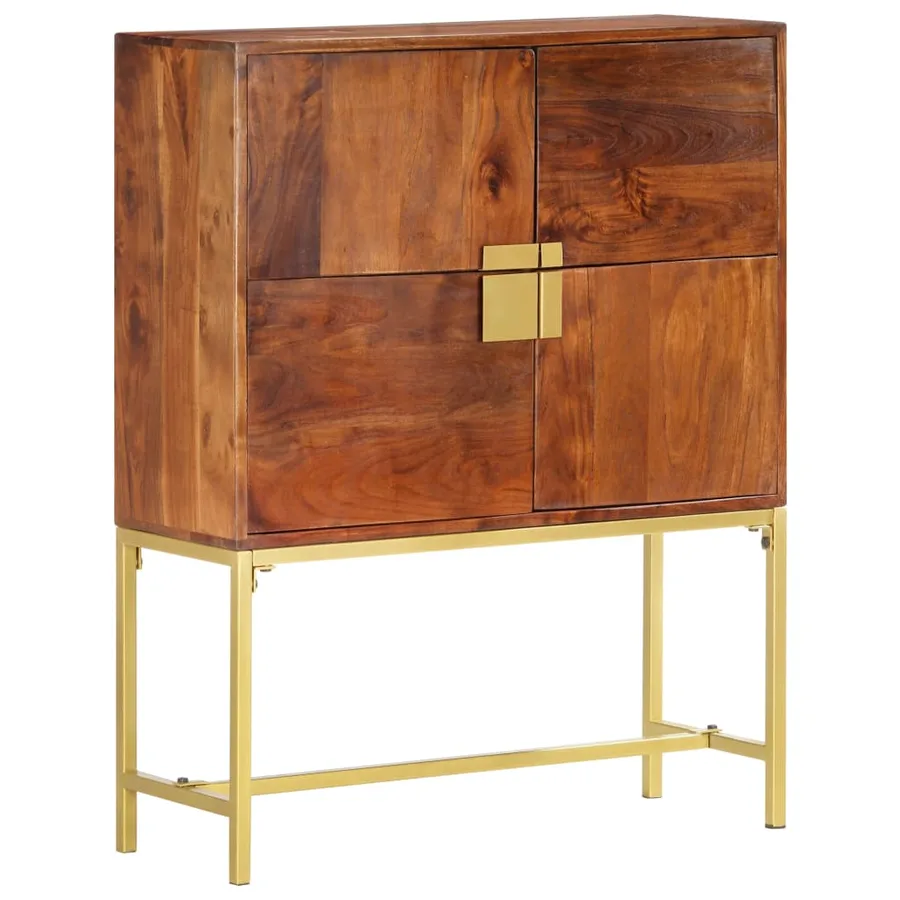 Buffet 80x30x100 cm Bois d'acacia solide - 10