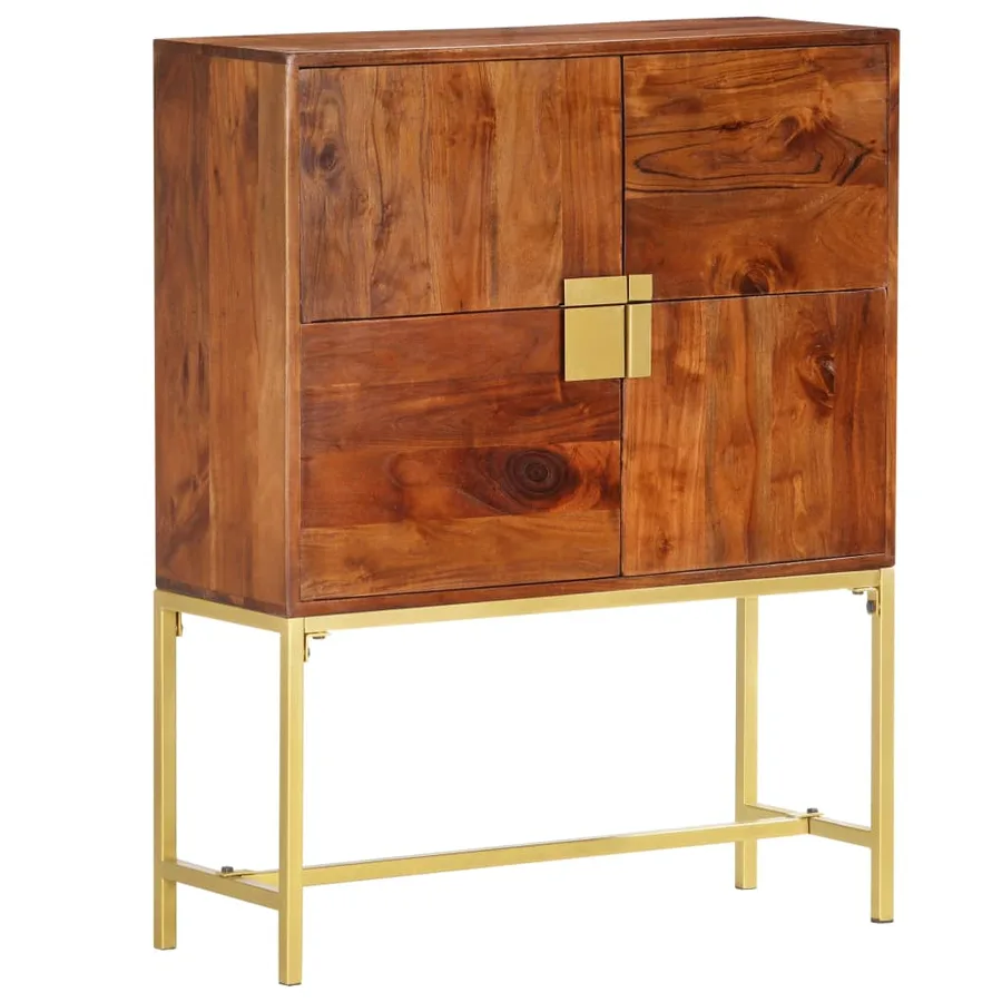 Buffet 80x30x100 cm Bois d'acacia solide - 11