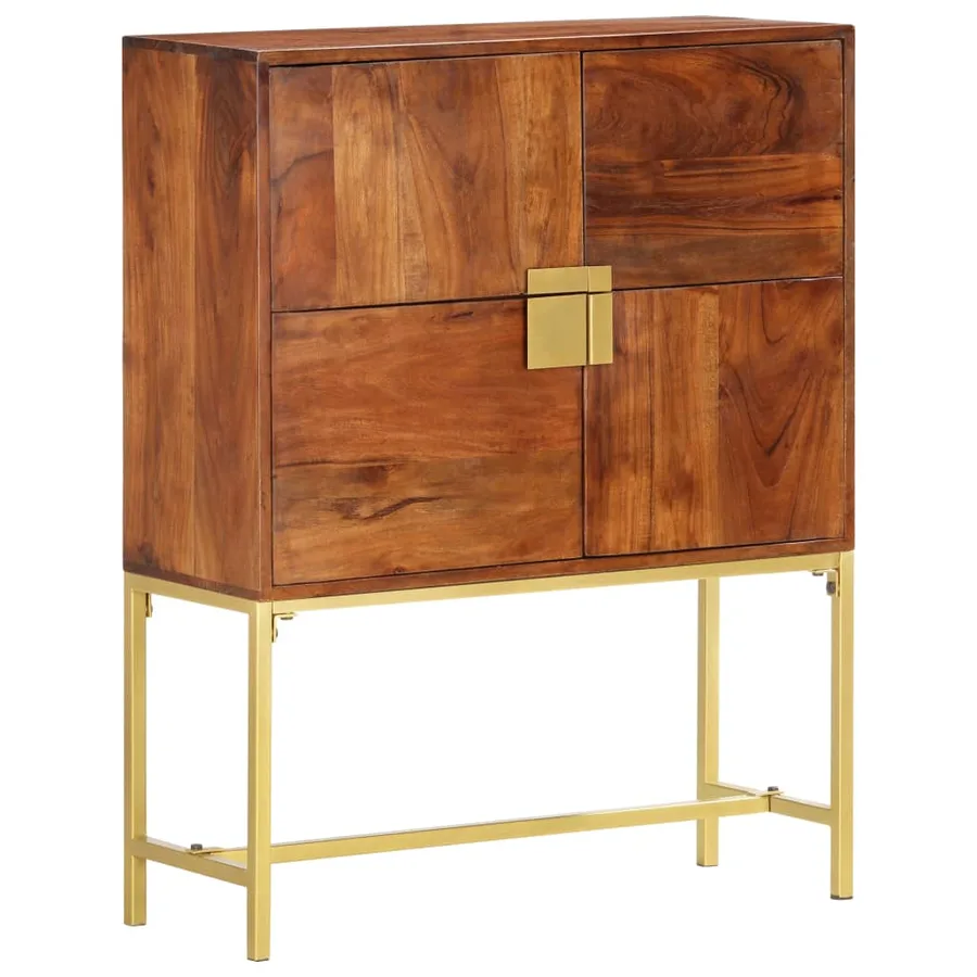 Buffet 80x30x100 cm Bois d'acacia solide - 12