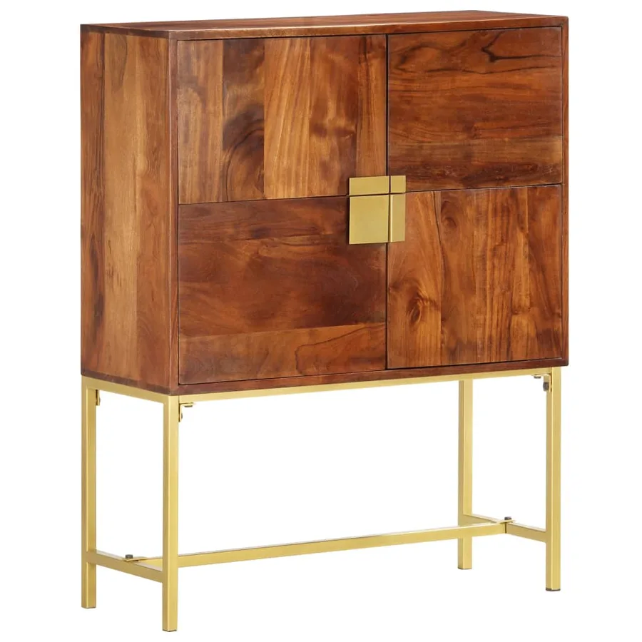 Buffet 80x30x100 cm Bois d'acacia solide - 13