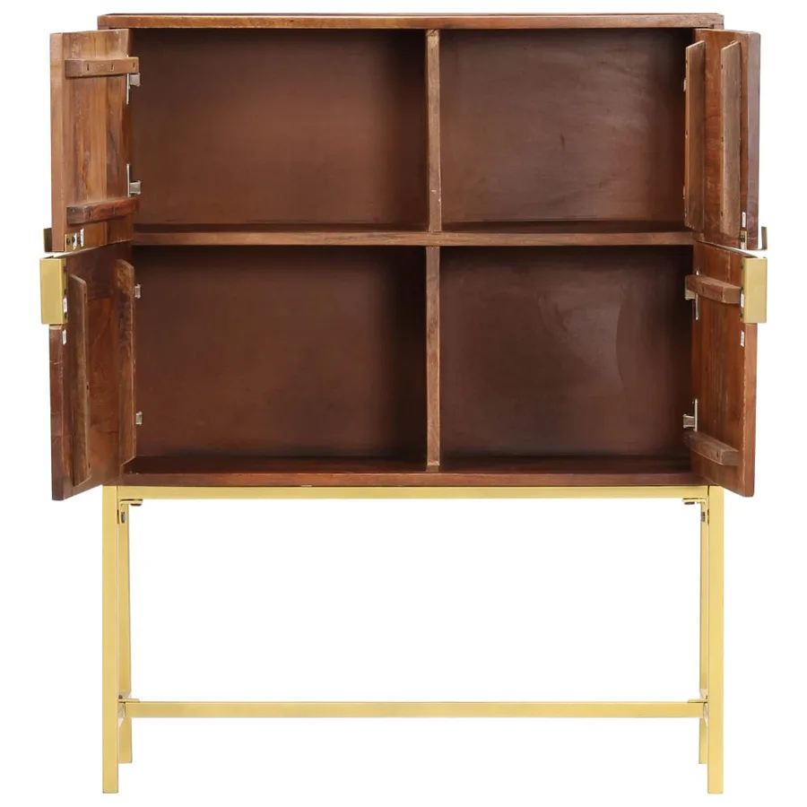 Buffet 80x30x100 cm Bois d'acacia solide - 3