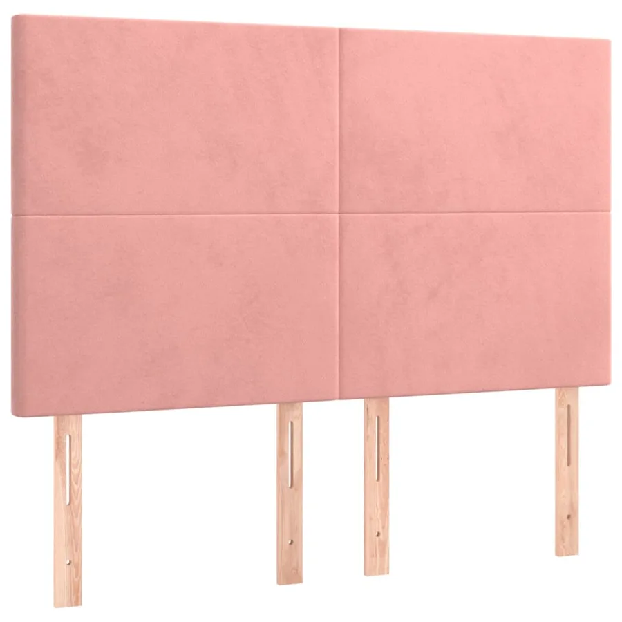 Sommier à lattes de lit avec matelas Rose 140x200 cm Velours - 5