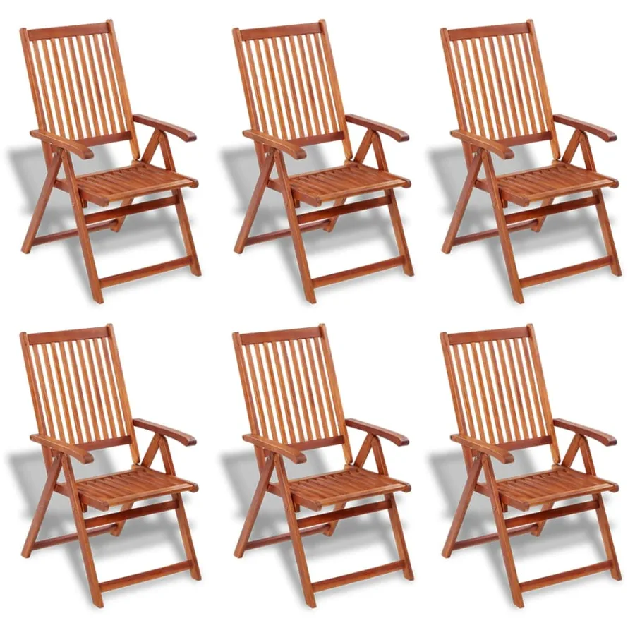 Ensemble à manger d'extérieur 7 pcs Bois d'acacia solide - 3