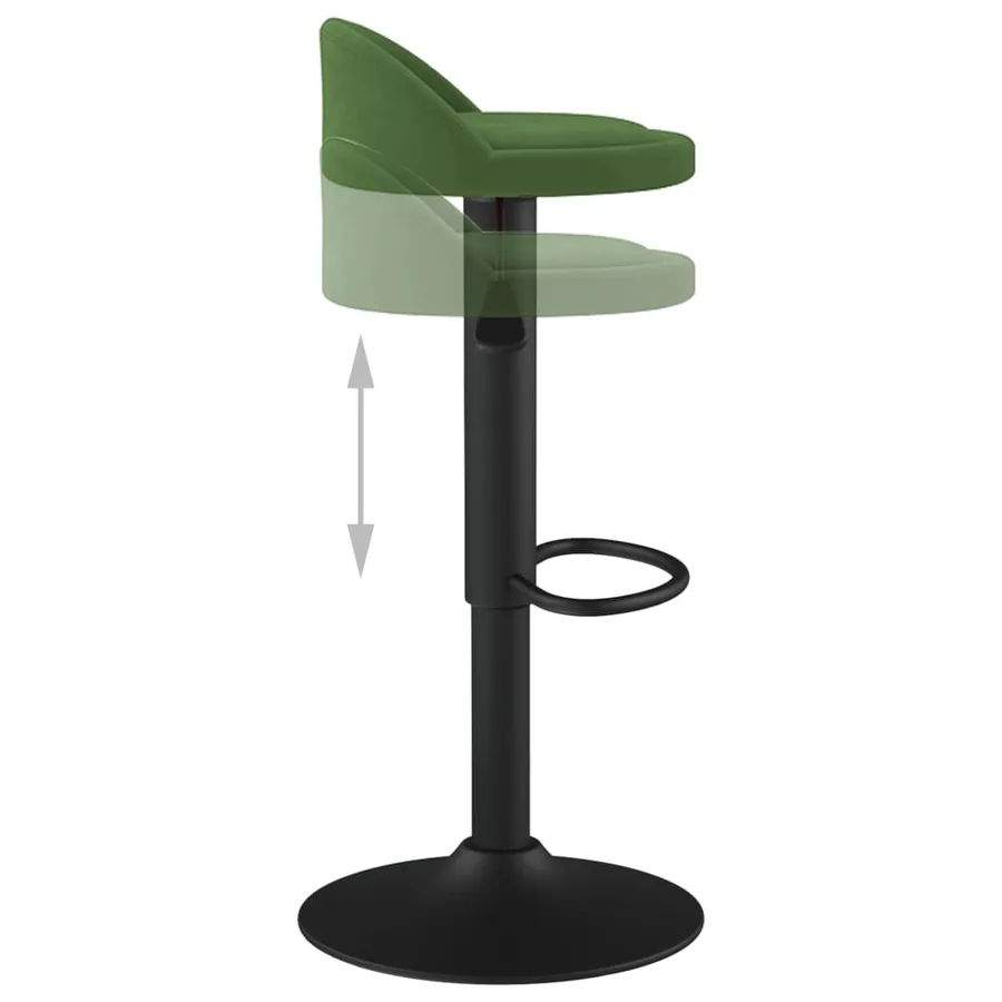 Tabouret de bar Vert foncé Velours - 6