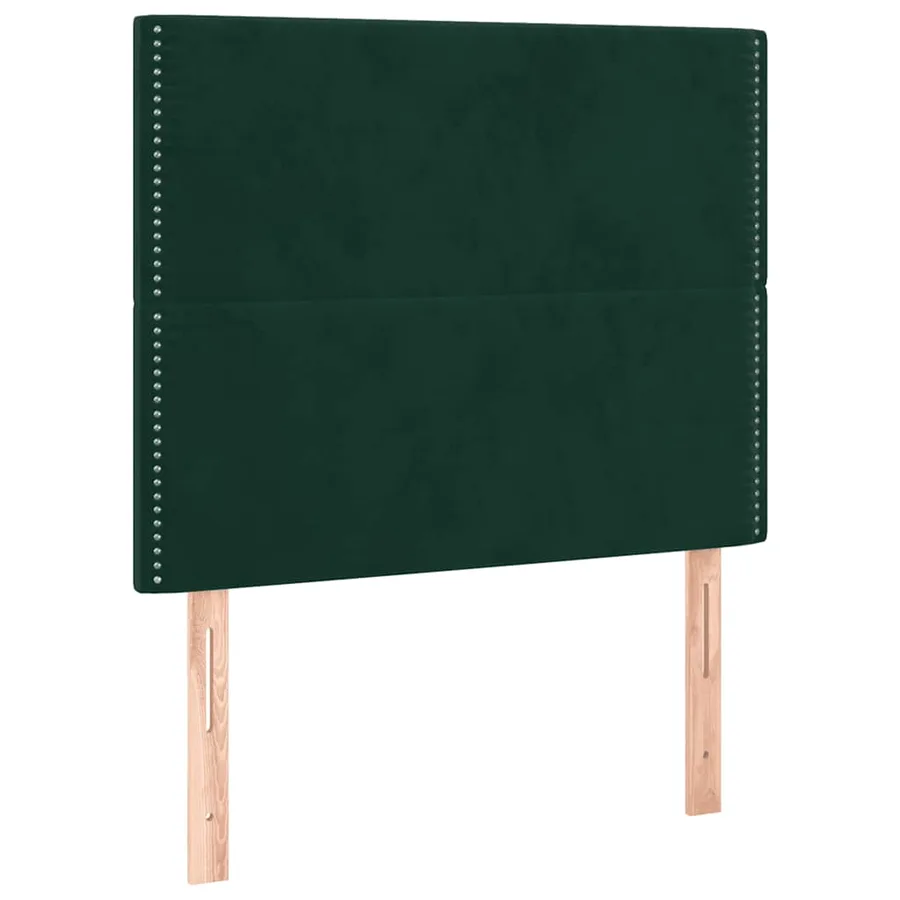 Sommier à lattes de lit avec matelas Vert foncé 90x200 cm - 5