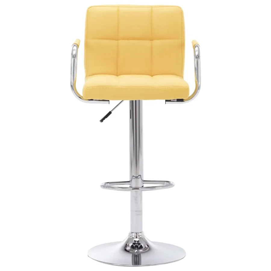 Chaise de bar Jaune Tissu - 2