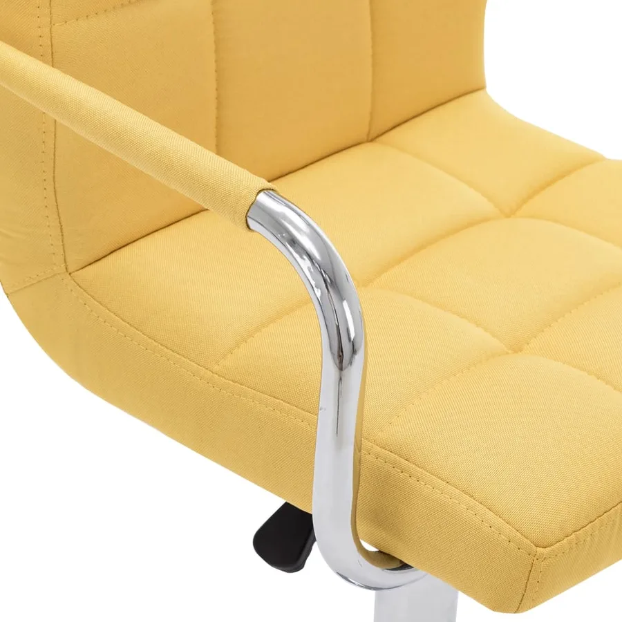 Chaise de bar Jaune Tissu - 6