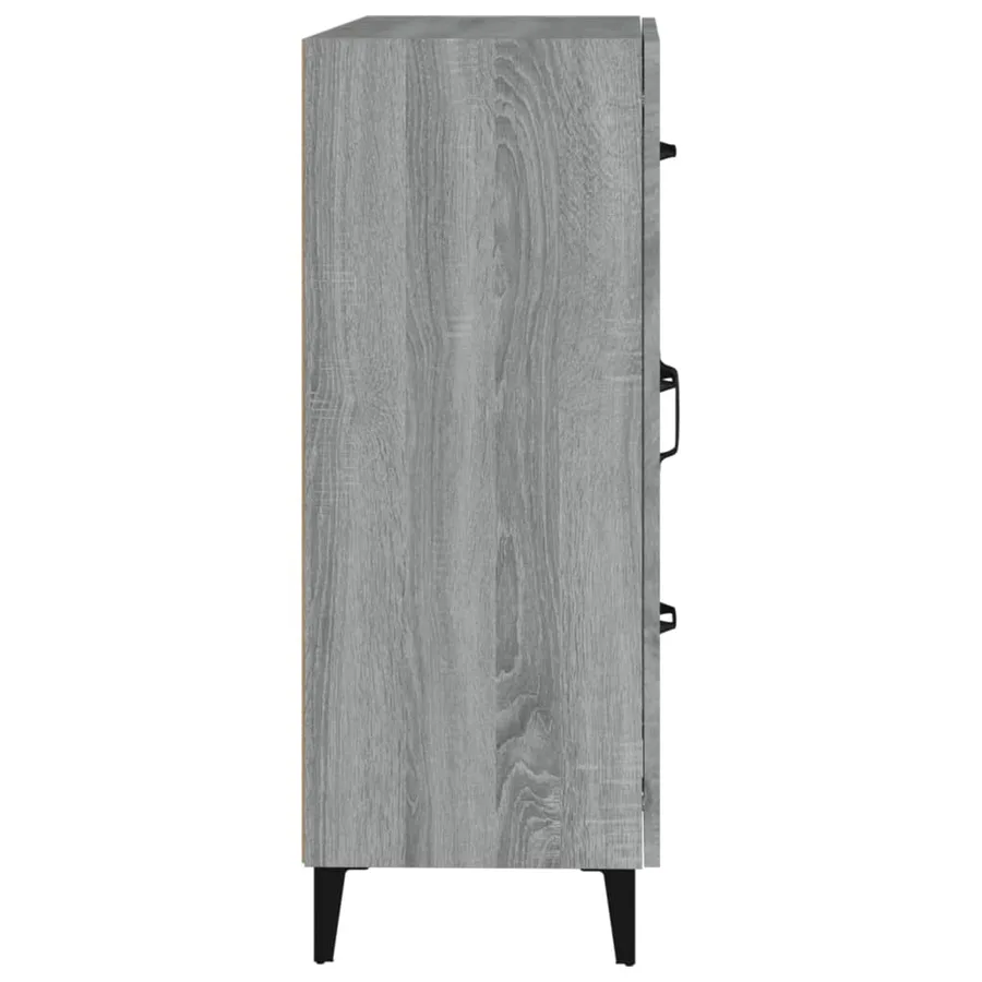 Buffet sonoma gris 69,5x34x90 cm bois d'ingénierie - 7