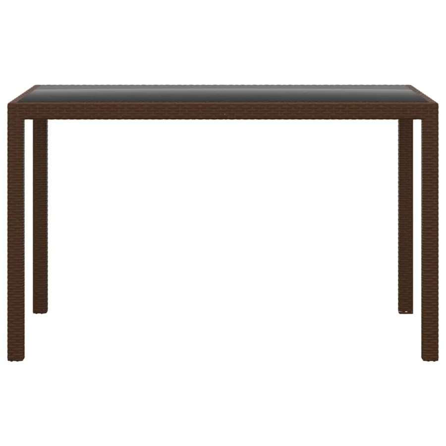Ensemble à manger de jardin et coussins 3 pcs Poly rotin Marron - 4