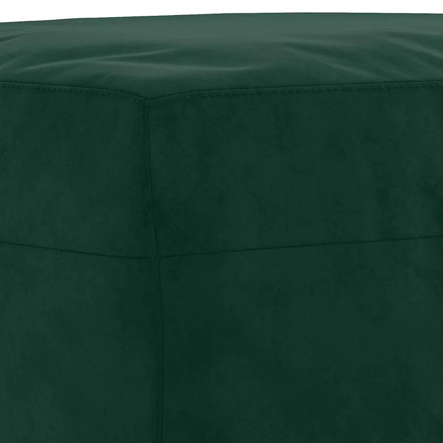 Banc Vert foncé 100x35x41 cm Velours - 5