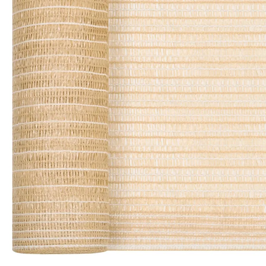 Filet brise-vue Beige 3,6x10 m PEHD 75 g/m² - 2