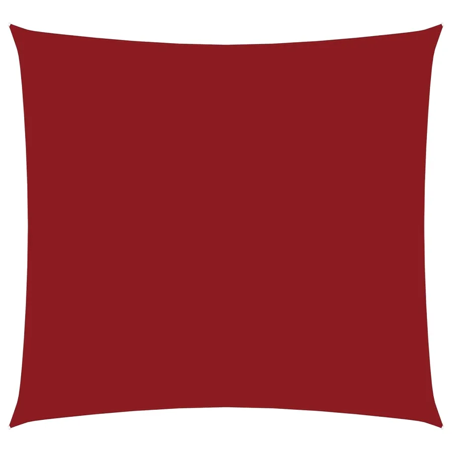 Voile de parasol Tissu Oxford carré 2,5x2,5 m rouge - 2