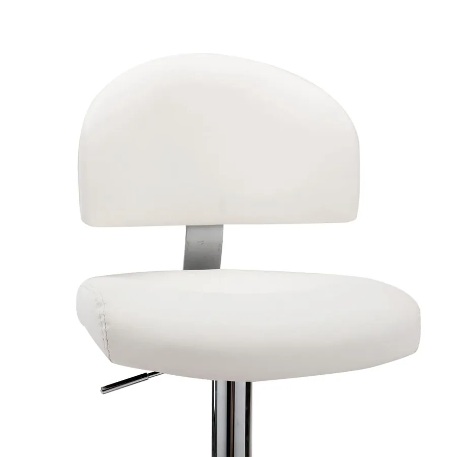 Tabouret de bar Blanc Similicuir - 6