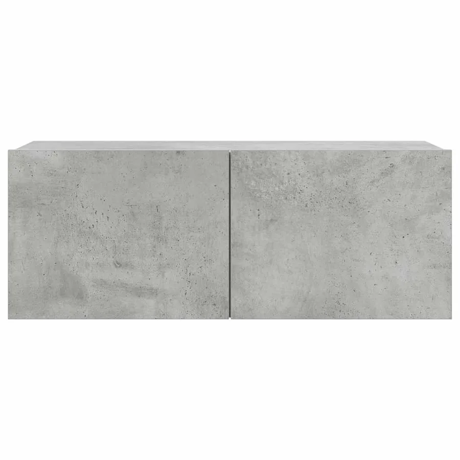 Ensemble de meubles TV 7 pcs Gris béton Bois d'ingénierie - 5