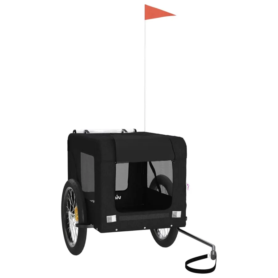 Remorque de vélo pour animaux de compagnie noir - 3