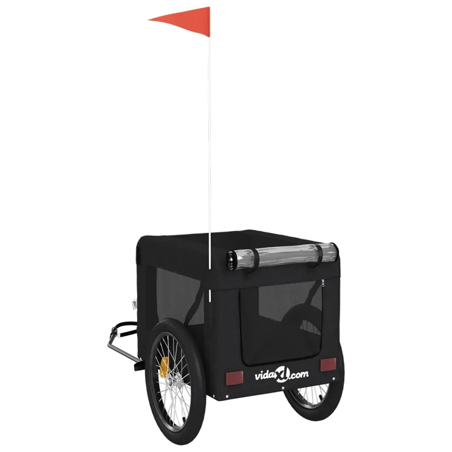 Remorque de vélo pour animaux de compagnie noir - 9