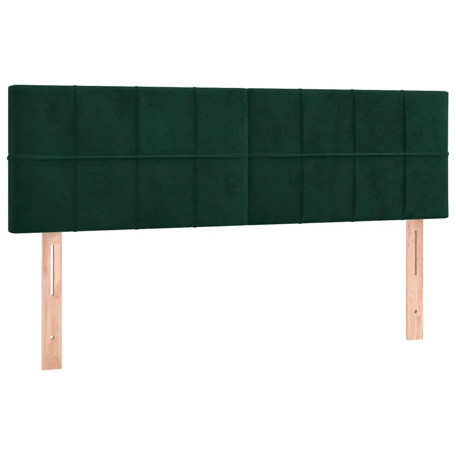 Têtes de lit Vert foncé 144x5x78/88 cm Velours - 2