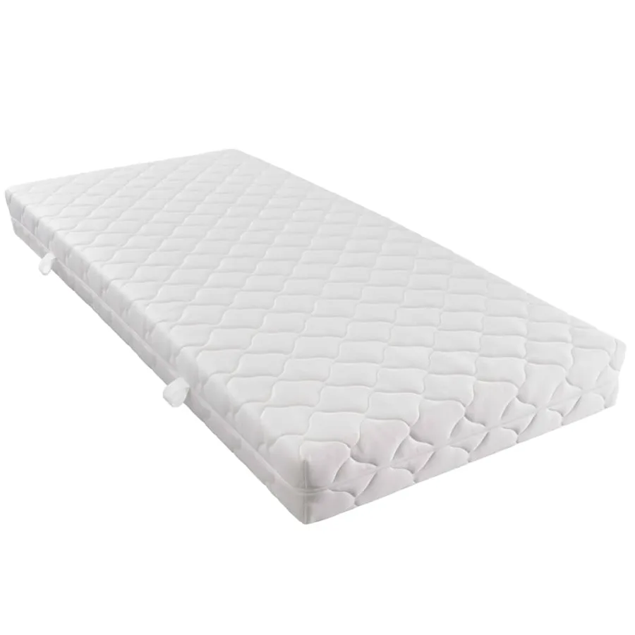 Lit avec matelas Noir Velours 180x200 cm - 8