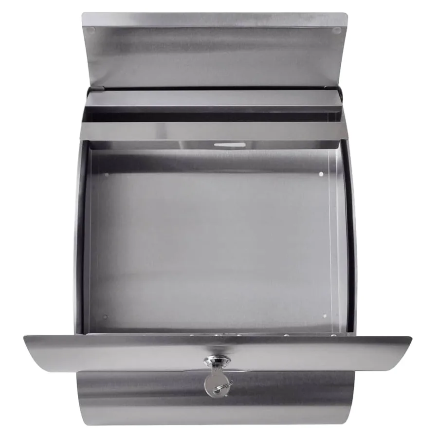 Double boîte à lettre sur support en acier inoxydable - 3