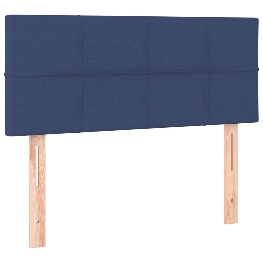 Sommier à lattes de lit avec matelas Bleu 90x200 cm Tissu - 6