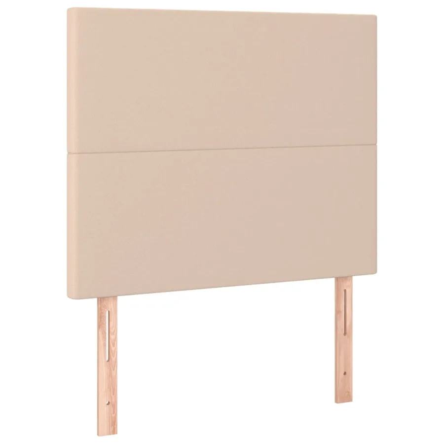 Sommier à lattes de lit avec matelas et LED Cappuccino 90x200cm - 7