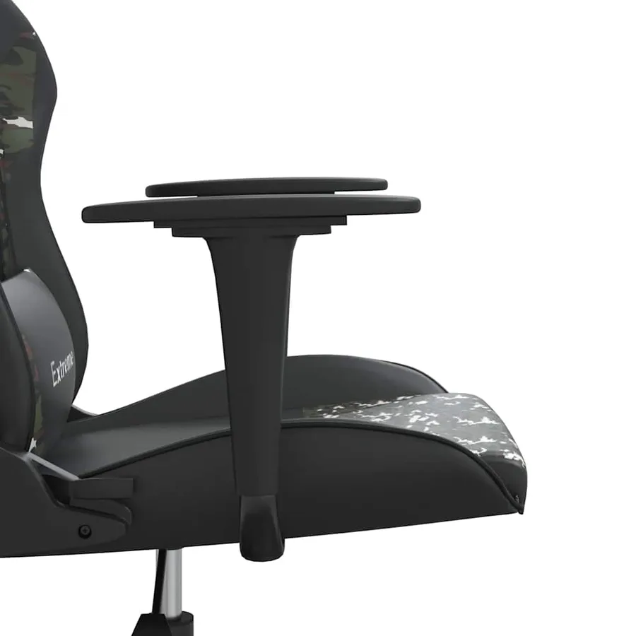 Chaise de jeu de massage Noir et camouflage Similicuir - 12