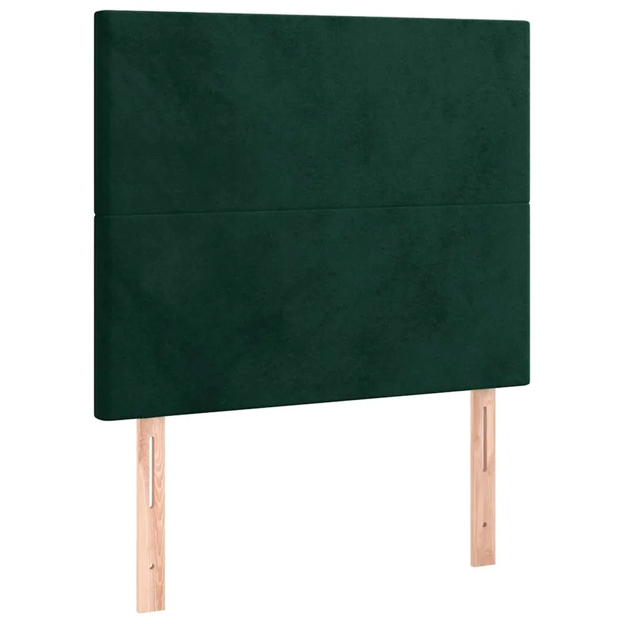 Tête de lit Vert foncé 90x5x118/128 cm Velours - 2