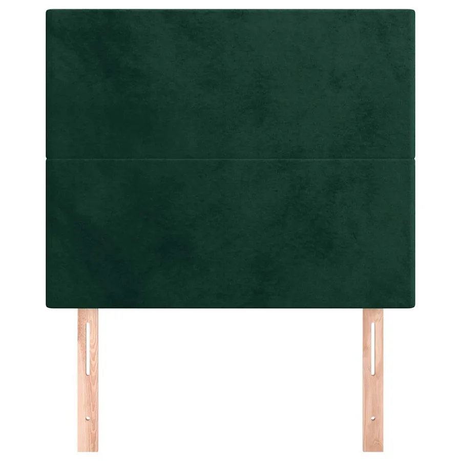 Tête de lit Vert foncé 90x5x118/128 cm Velours - 3