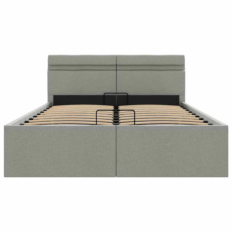 Cadre de lit à rangement hydraulique sans matelas 120x200 cm - 6