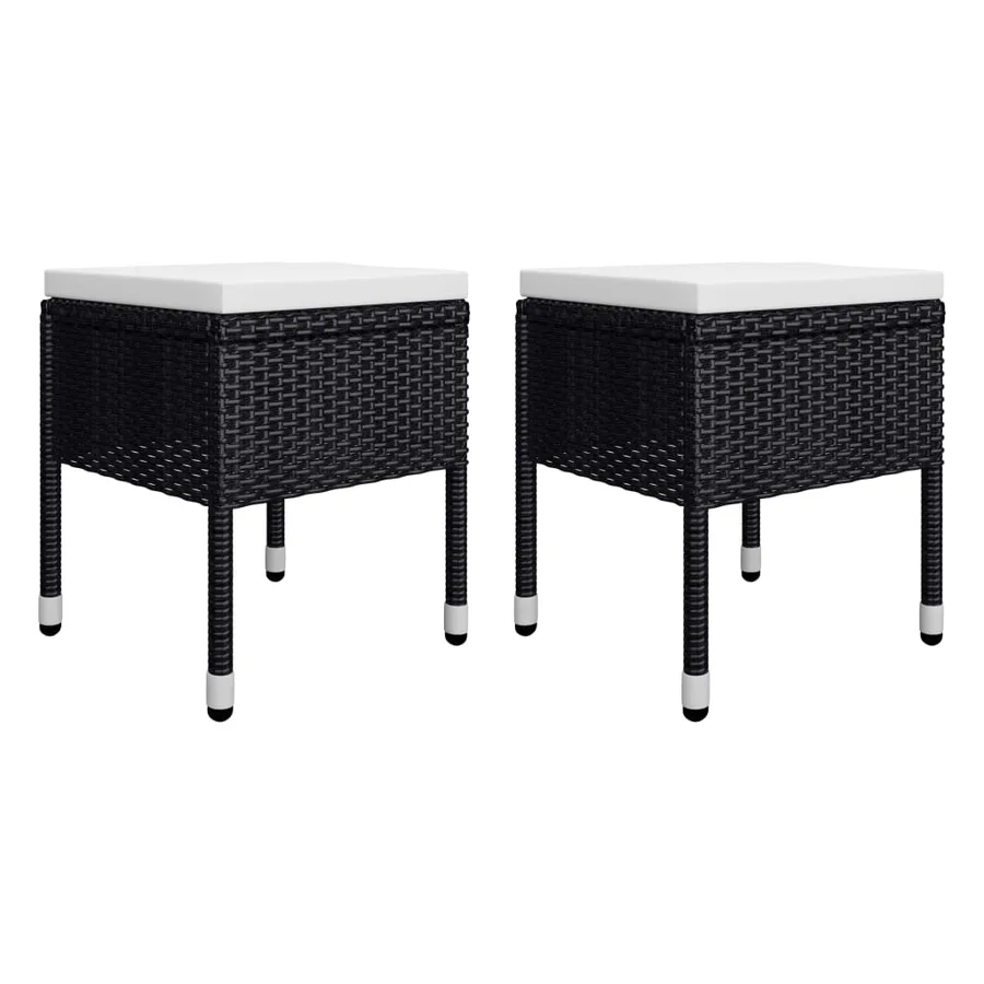 Ensemble à manger de jardin 9 pcs Noir - 14