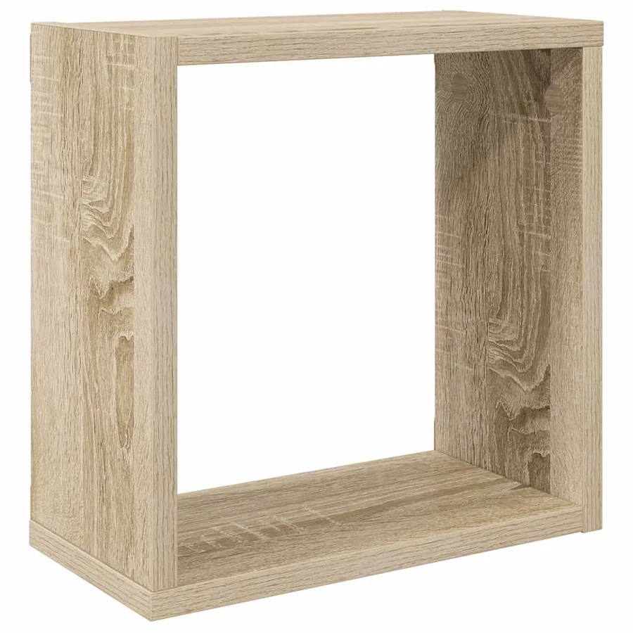 Étagères cube murales 6 pcs Chêne sonoma 30x15x30 cm - 5