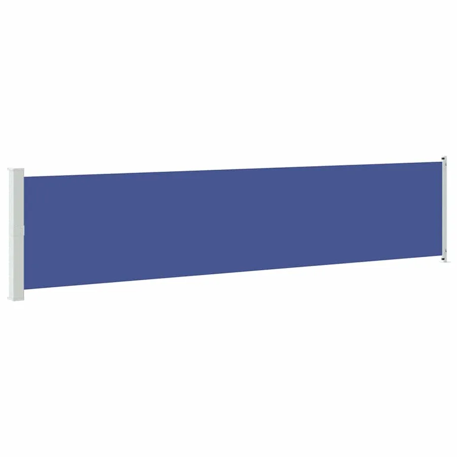 Auvent latéral rétractable de patio 140x600 cm bleu - 2