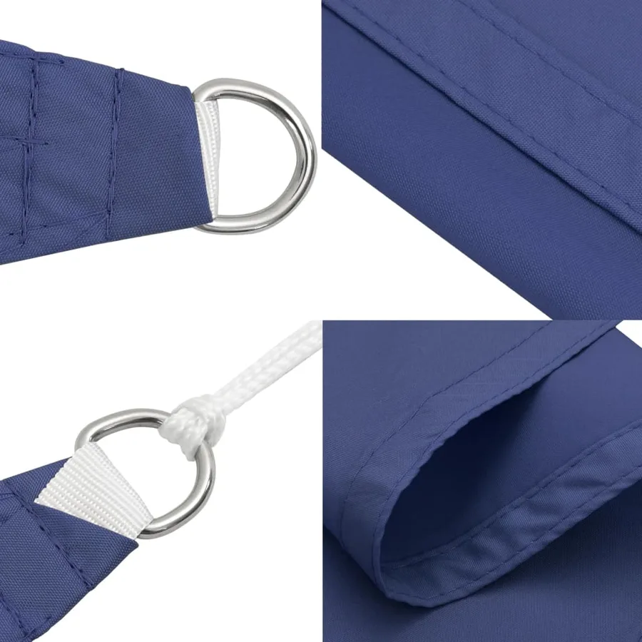 Voile de parasol tissu oxford rectangulaire 3x4 m bleu - 5