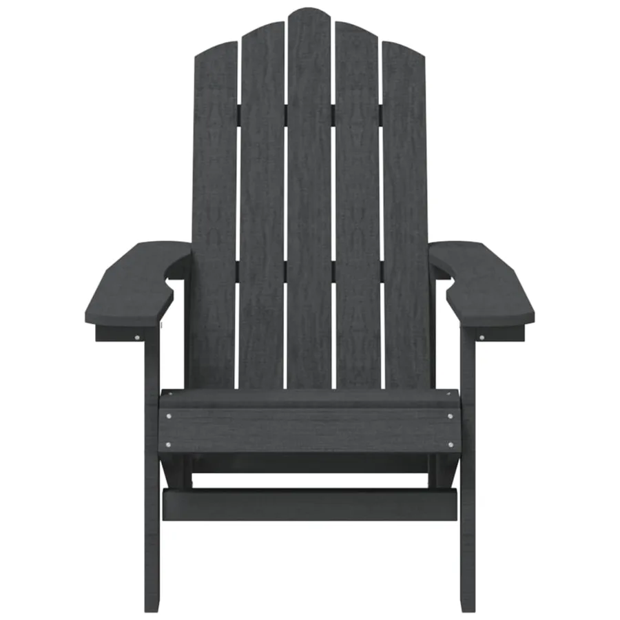 Chaises de jardin Adirondack avec table PEHD Anthracite - 4