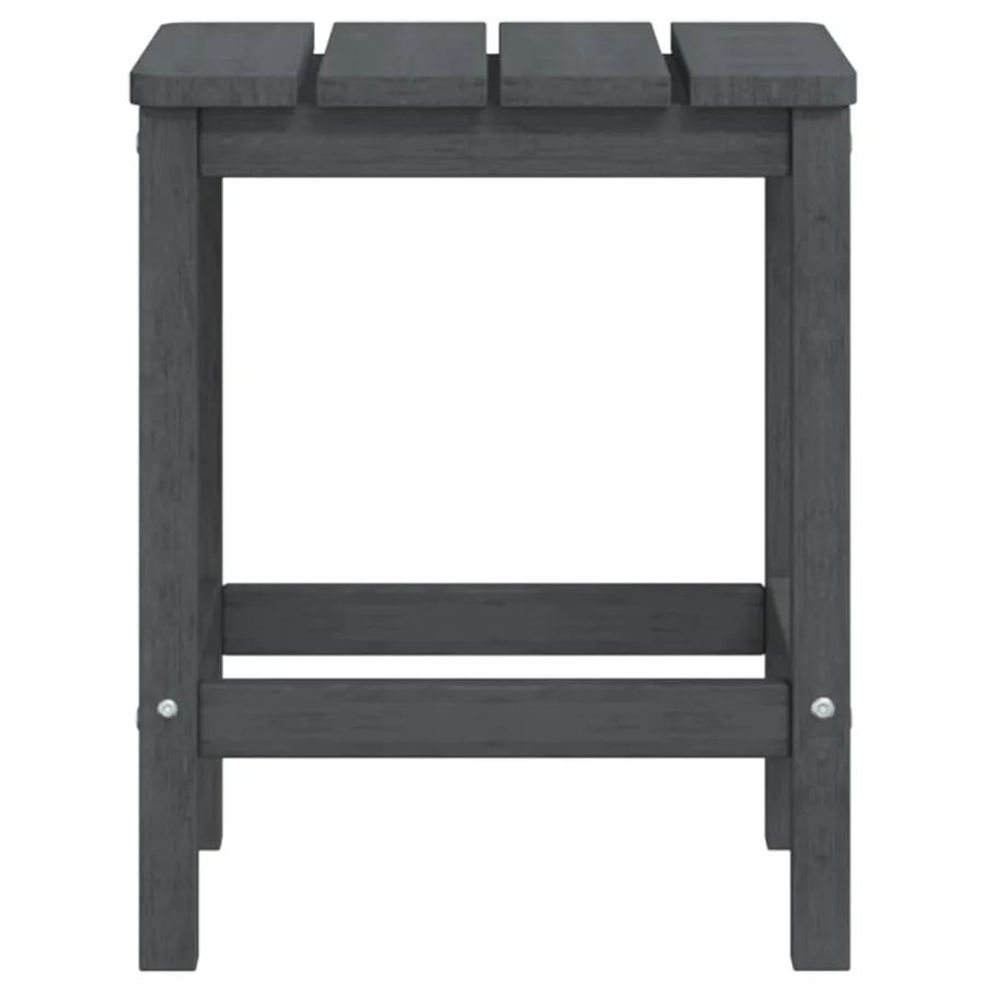 Chaises de jardin Adirondack avec table PEHD Anthracite - 6