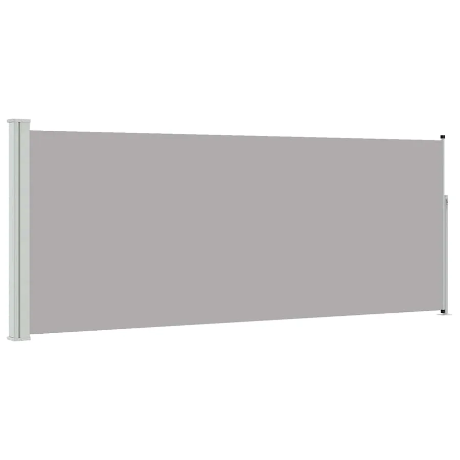Auvent latéral rétractable 120 x 300 cm Gris - 2